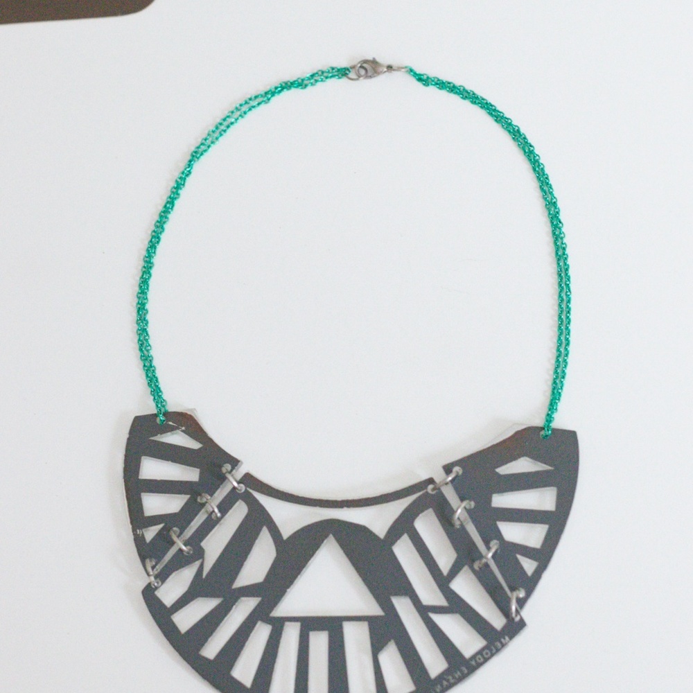 Melody Ehsani Mirrored Geometric Statement Collar… - image 7